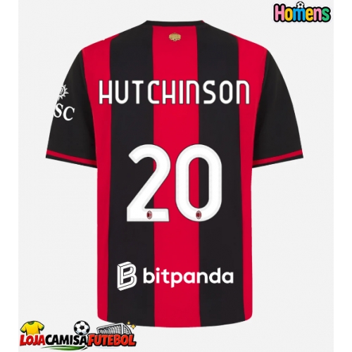 Camisa de Futebol AC Milan Omari Hutchinson #20 Equipamento Principal 2026-27 Manga Curta